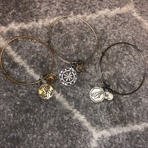 3 Alex & Ani bracelets
